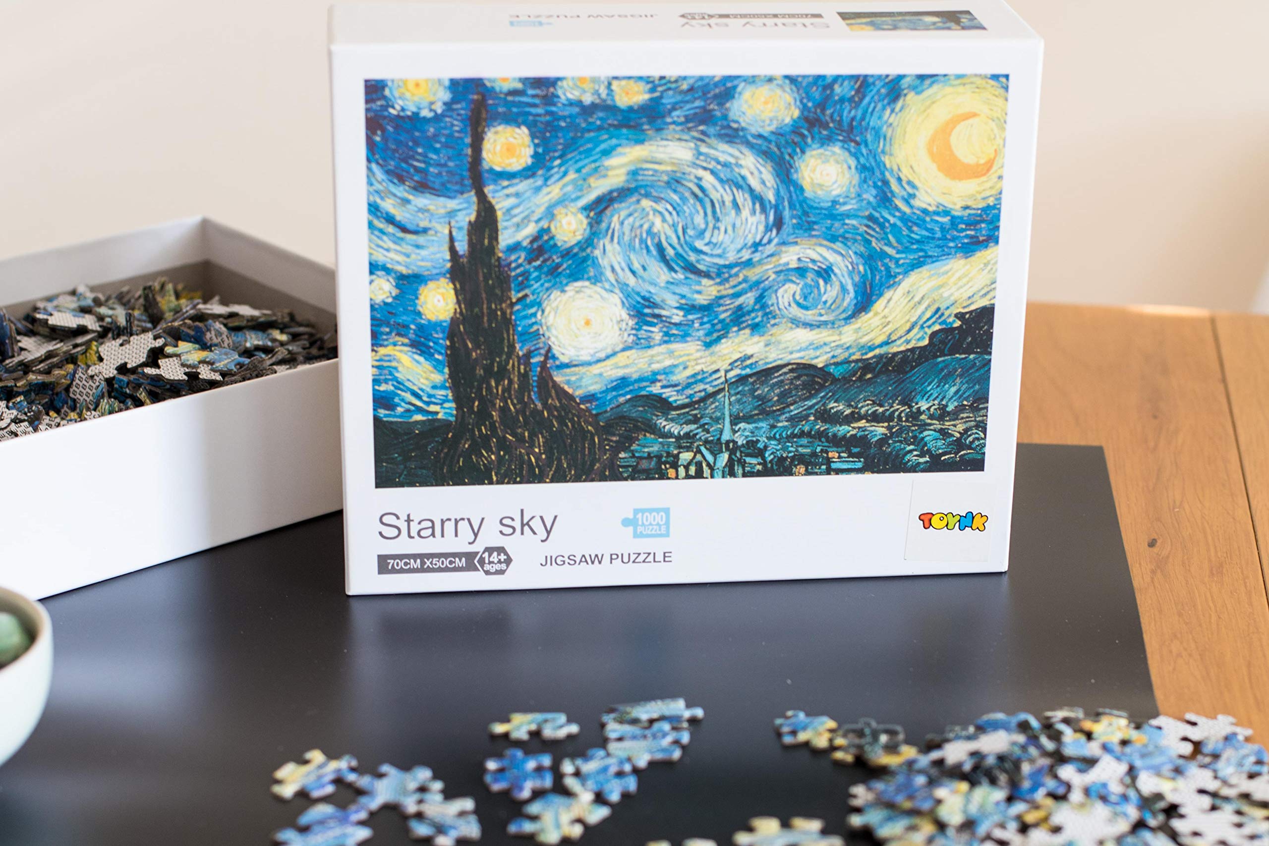 Amazon.co.jp: 星空 1000ピース ジグソーパズル | 星月夜 フィンセント